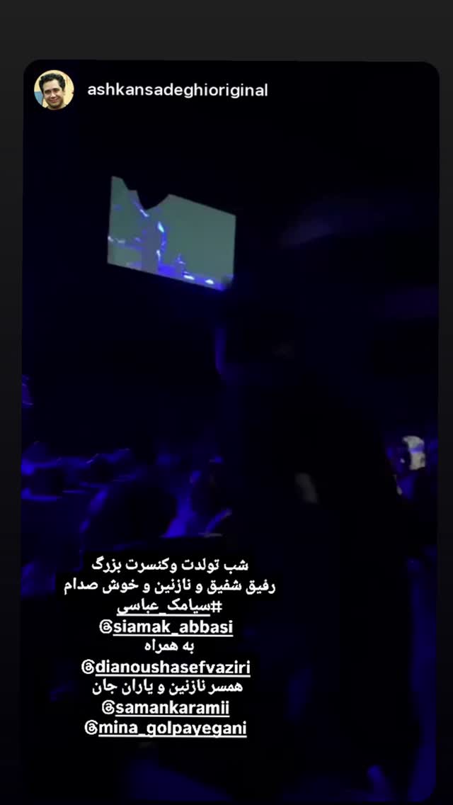  جدید ترین استوری اینستاگرام مينا گلپايگاني