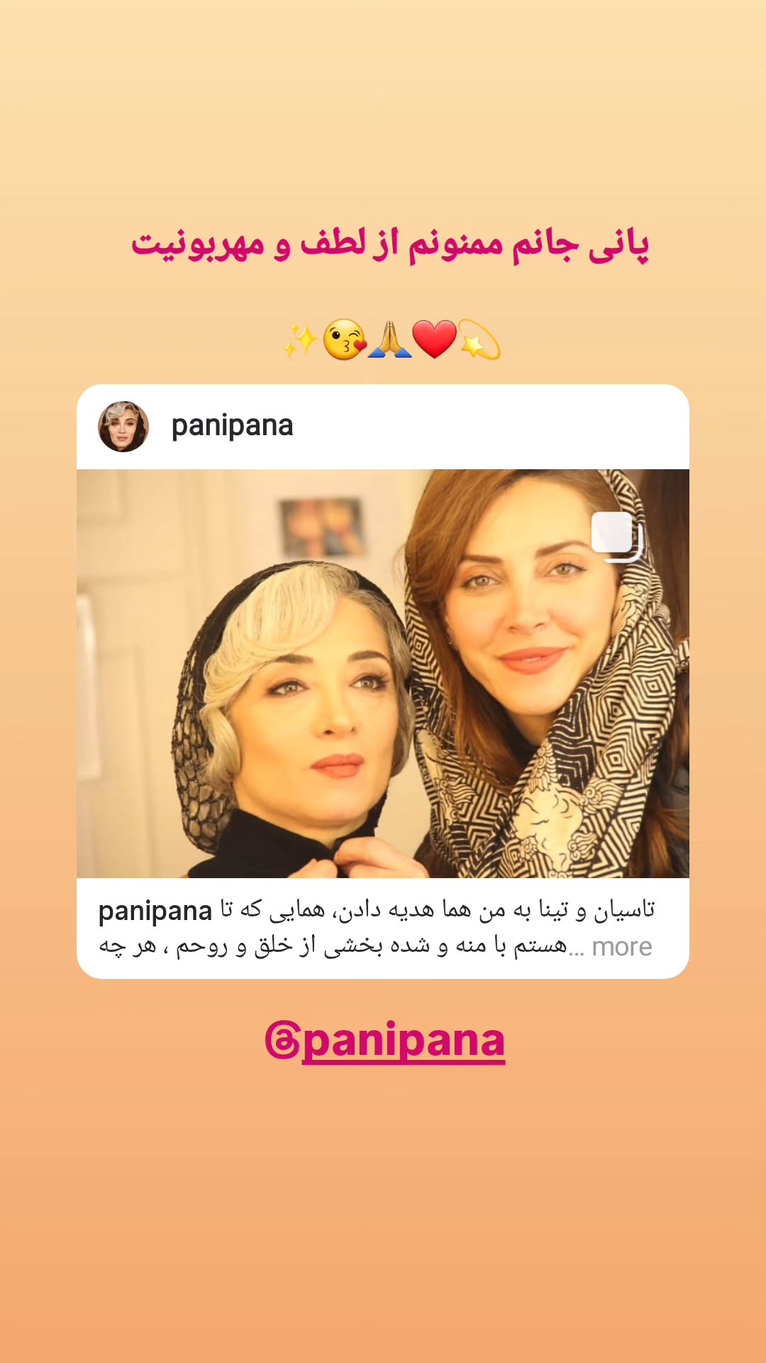  جدید ترین استوری اینستاگرام مینا اصلانی