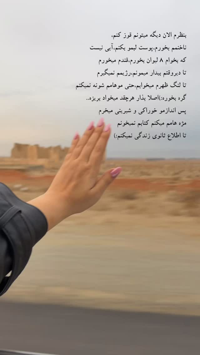  جدید ترین استوری اینستاگرام زهرا حقانی