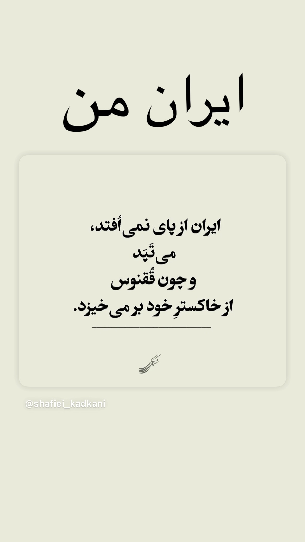  جدید ترین استوری اینستاگرام میر هامون سیدی