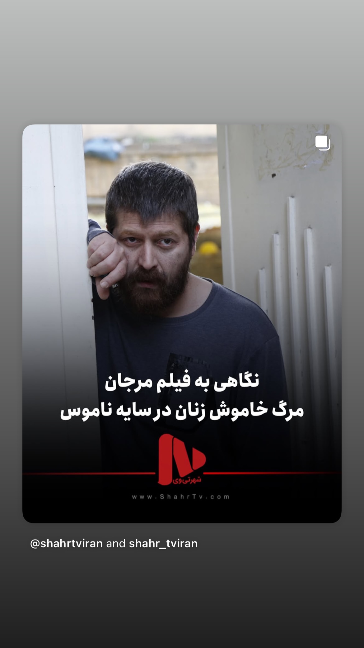  جدید ترین استوری اینستاگرام میر هامون سیدی