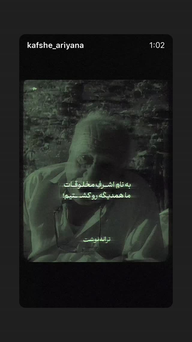  جدید ترین استوری اینستاگرام میر هامون سیدی
