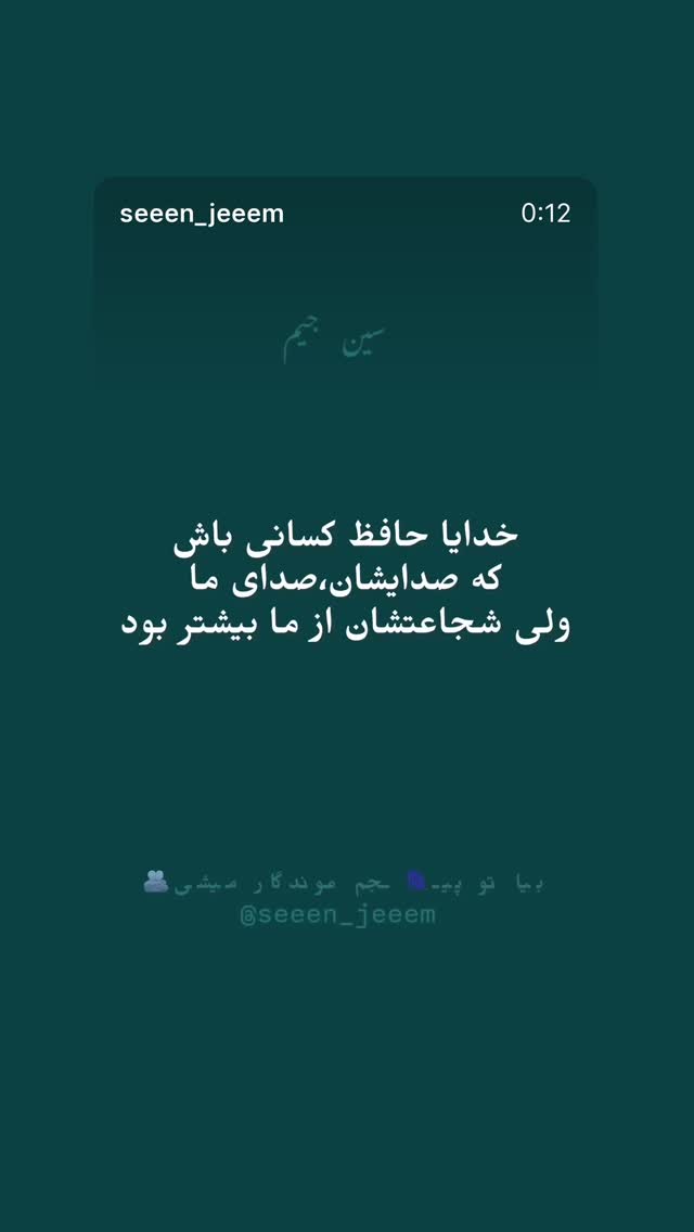  جدید ترین استوری اینستاگرام میر هامون سیدی