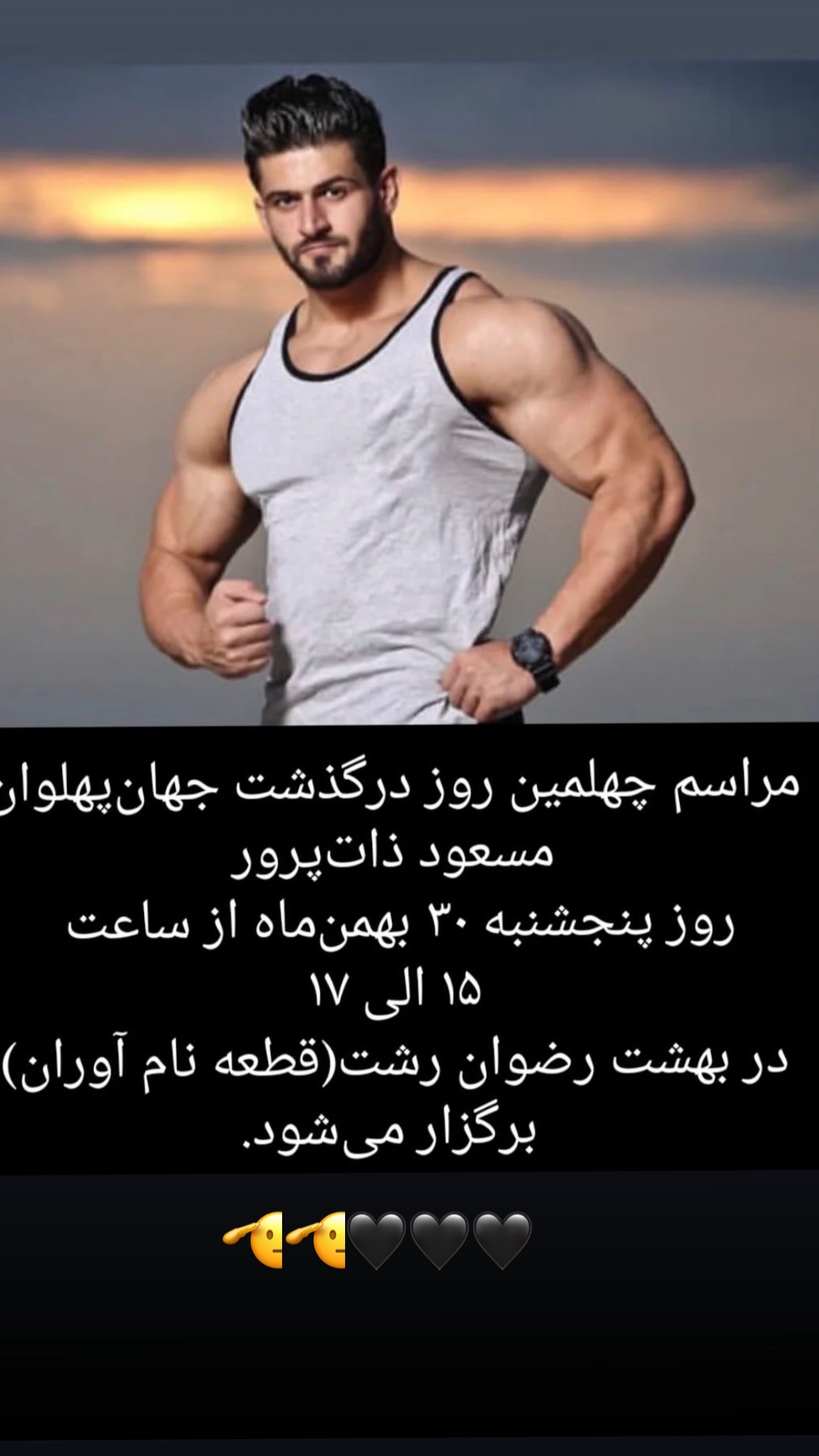  جدید ترین استوری اینستاگرام میر هامون سیدی