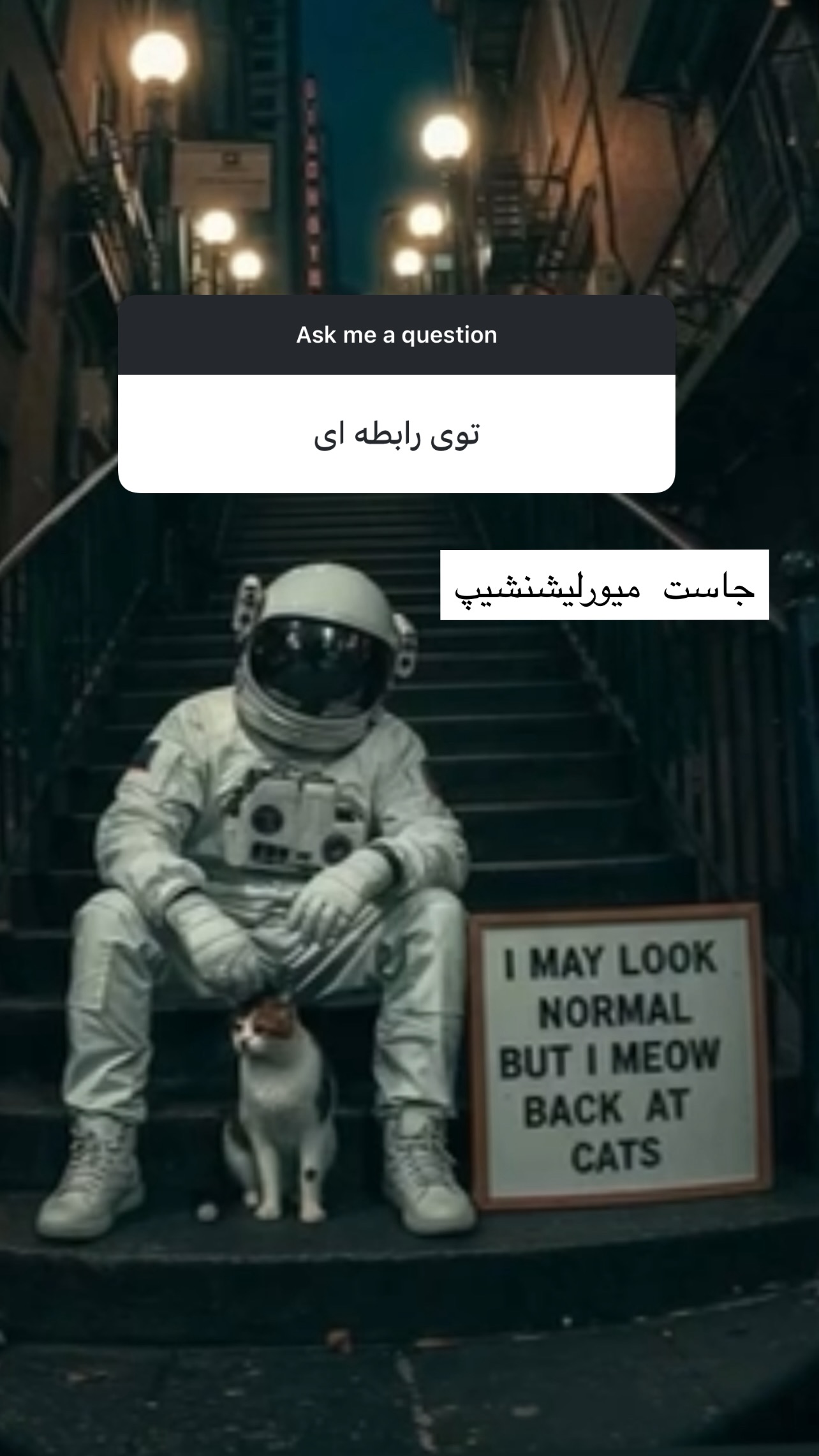  جدید ترین استوری اینستاگرام میترا یوسفی