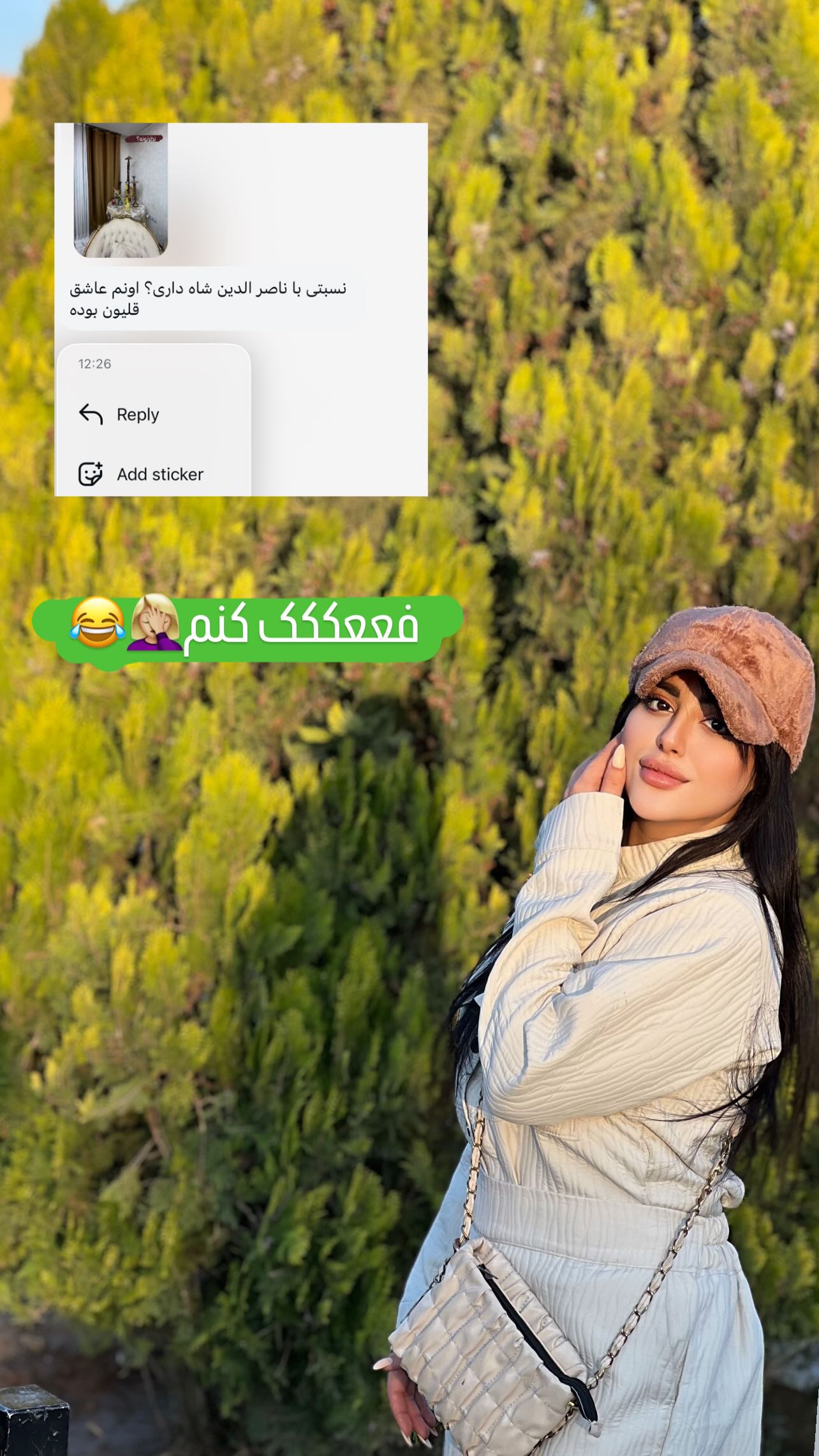  جدید ترین استوری اینستاگرام مبینا کرمی