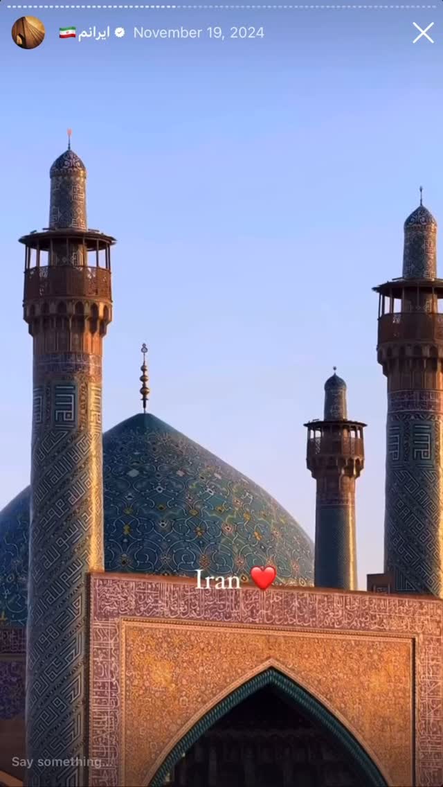  جدید ترین استوری اینستاگرام مبینا نصیری