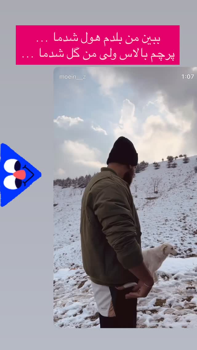  جدید ترین استوری اینستاگرام معین زد