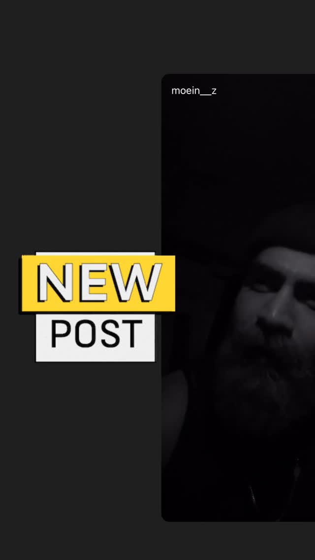  جدید ترین استوری اینستاگرام معین زد