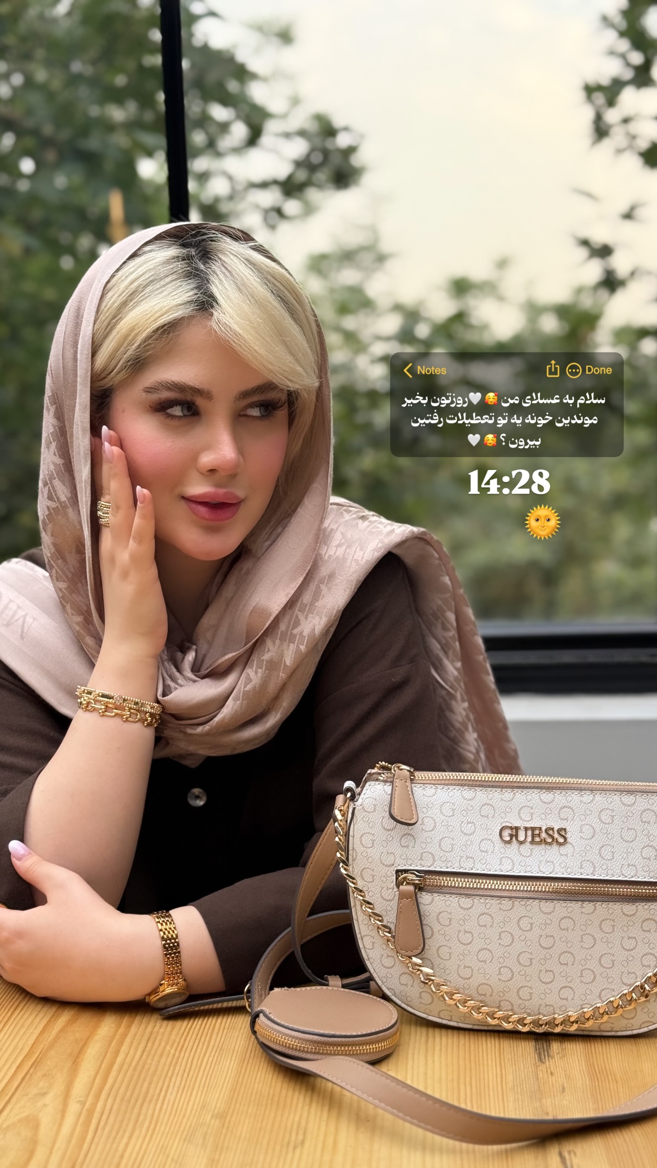  جدید ترین استوری اینستاگرام محدثه خدایار