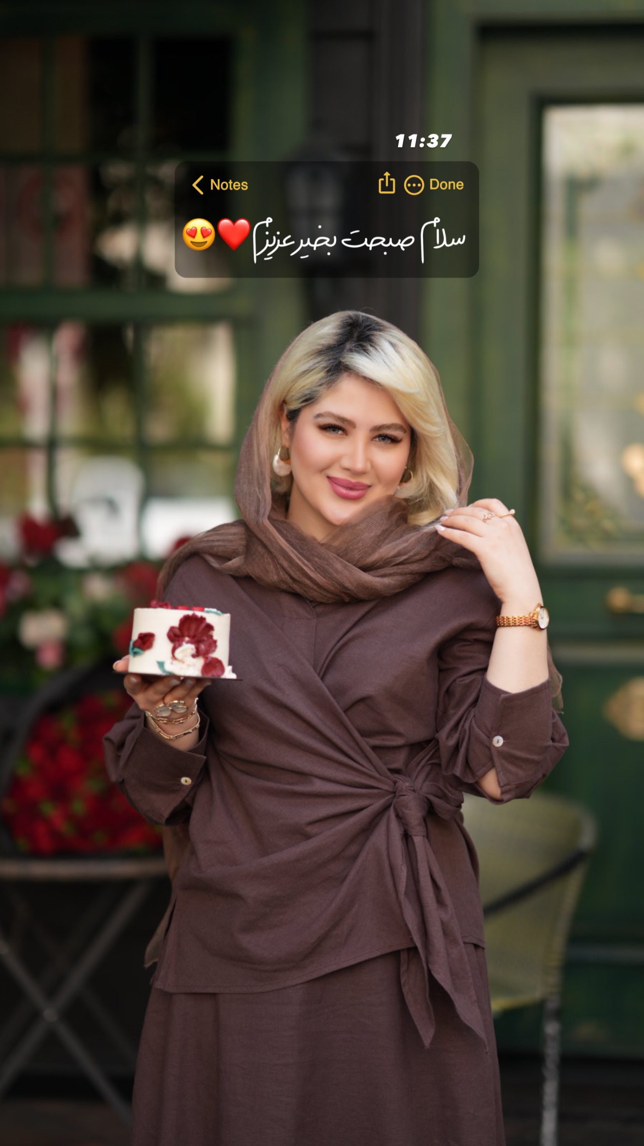  جدید ترین استوری اینستاگرام محدثه خدایار