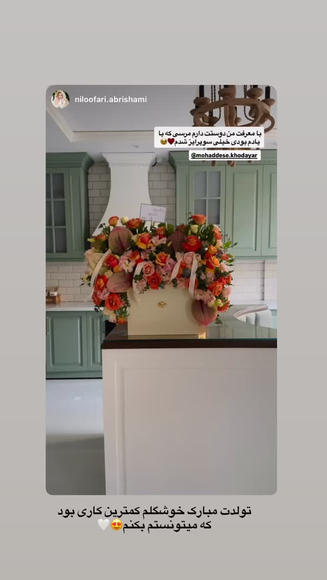  جدید ترین استوری اینستاگرام محدثه خدایار