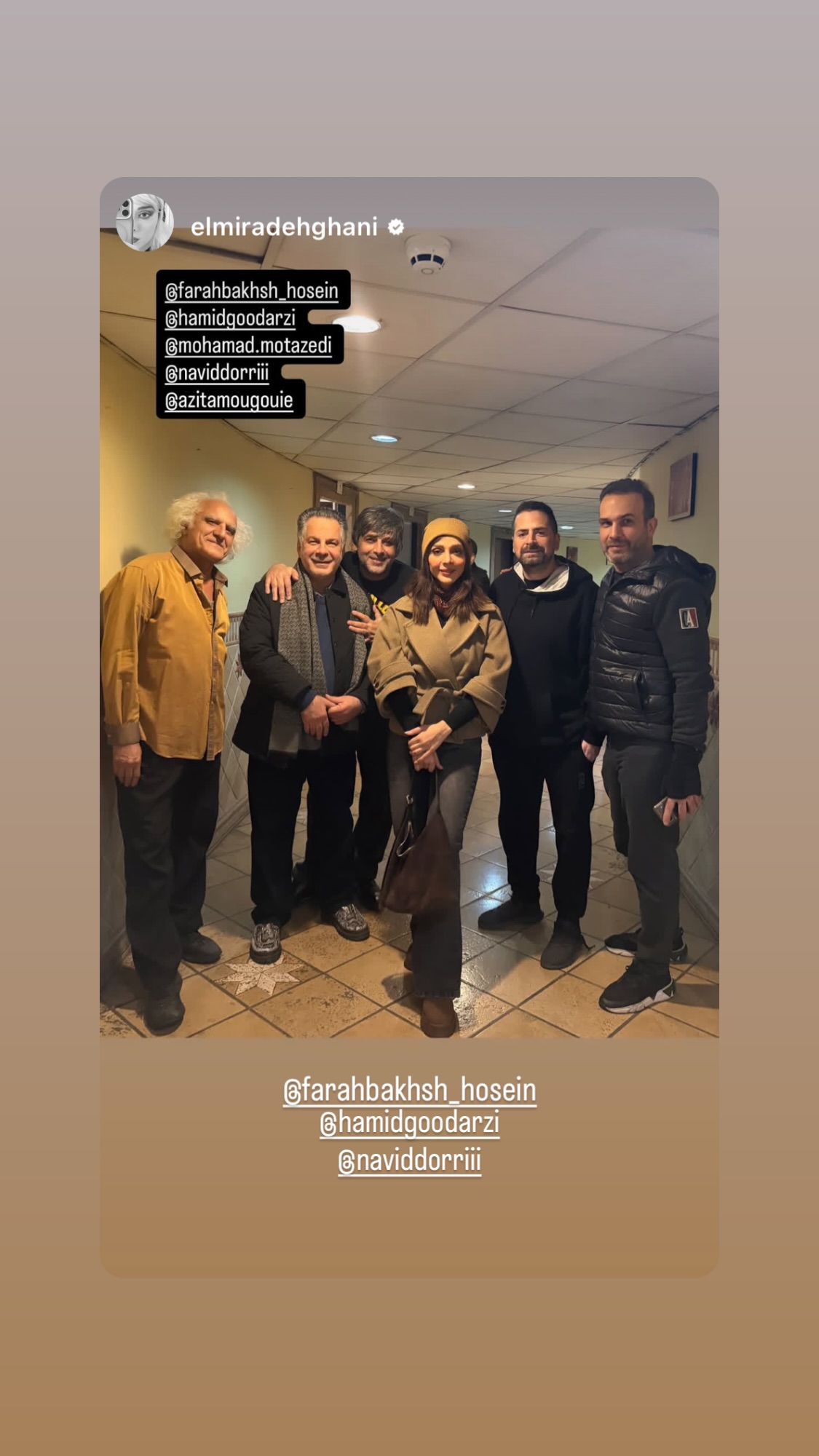 جدید ترین استوری اینستاگرام محمد معتضدي