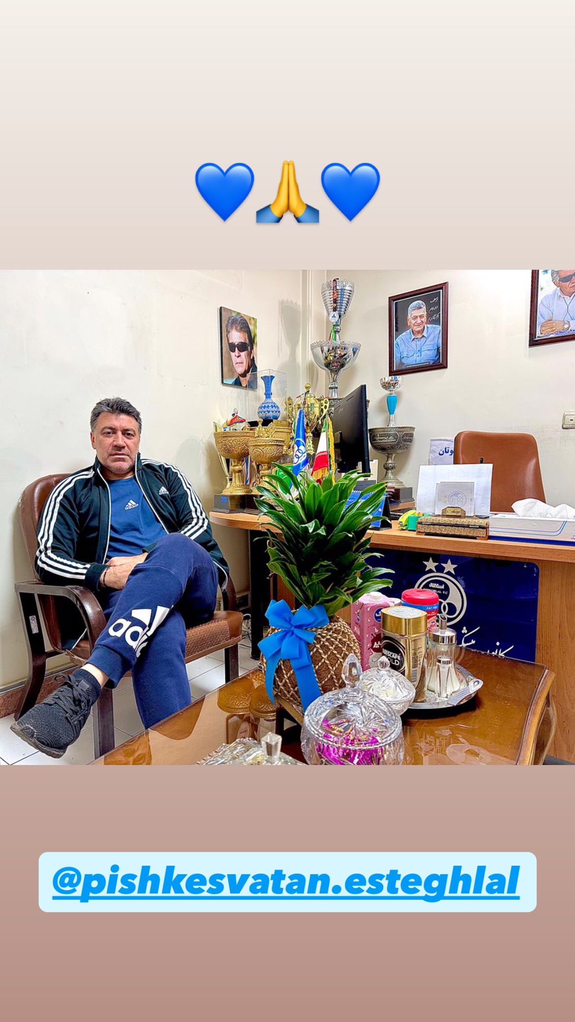  جدید ترین استوری اینستاگرام محمد نوازی