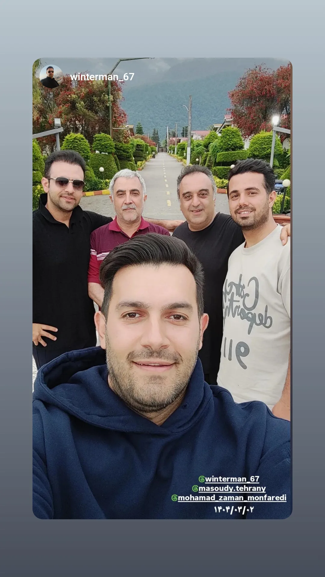  جدید ترین استوری اینستاگرام محمدزمان منفردی