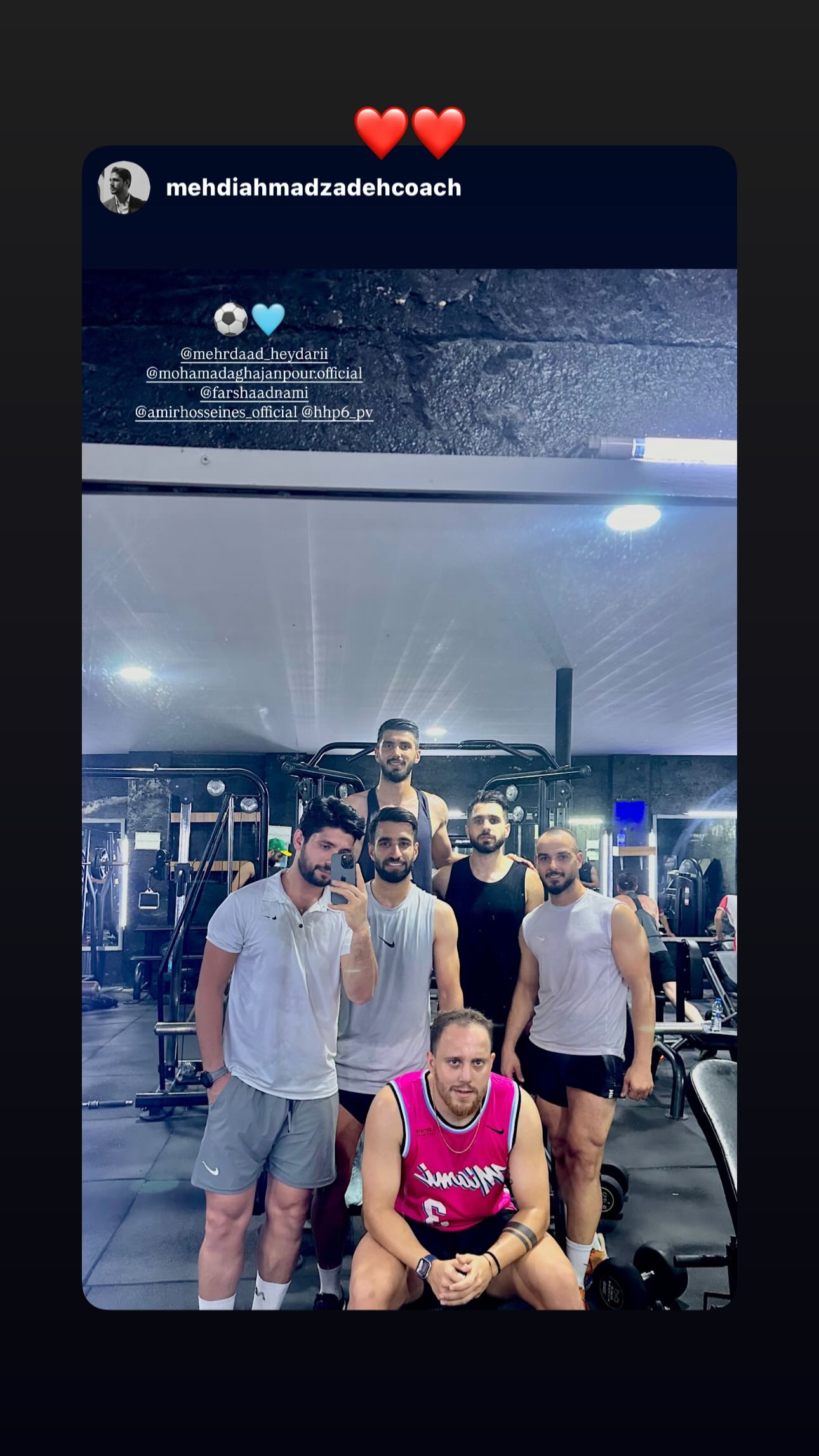  جدید ترین استوری اینستاگرام محمد آقاجان پور