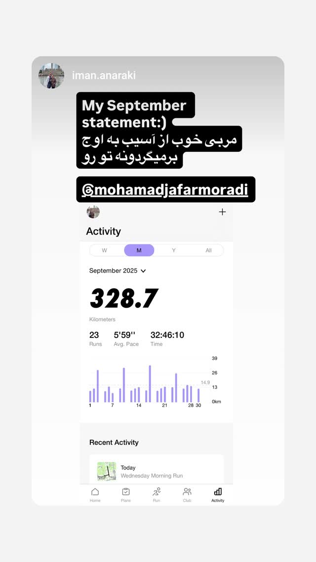  جدید ترین استوری اینستاگرام محمد جعفر مرادی