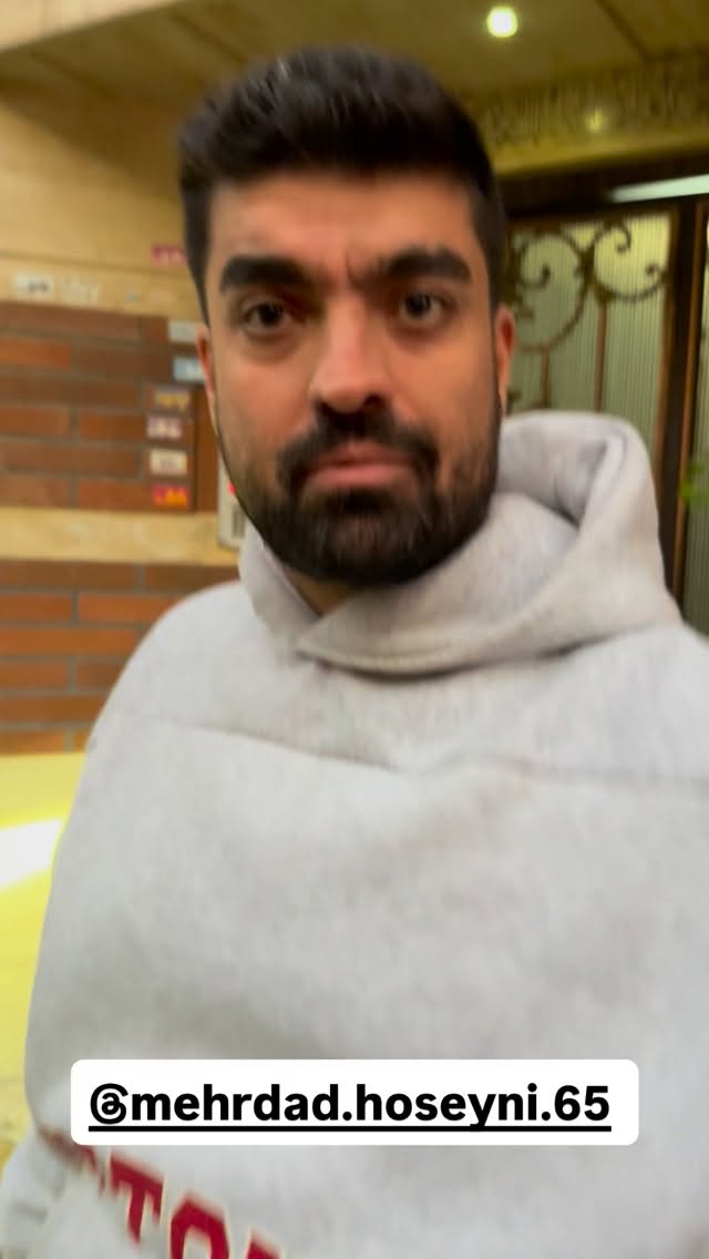  جدید ترین استوری اینستاگرام محمد معماریان