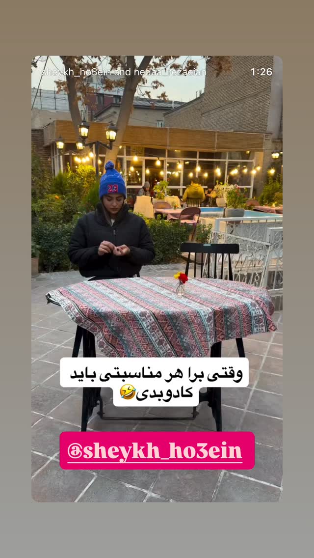  جدید ترین استوری اینستاگرام محمد معماریان
