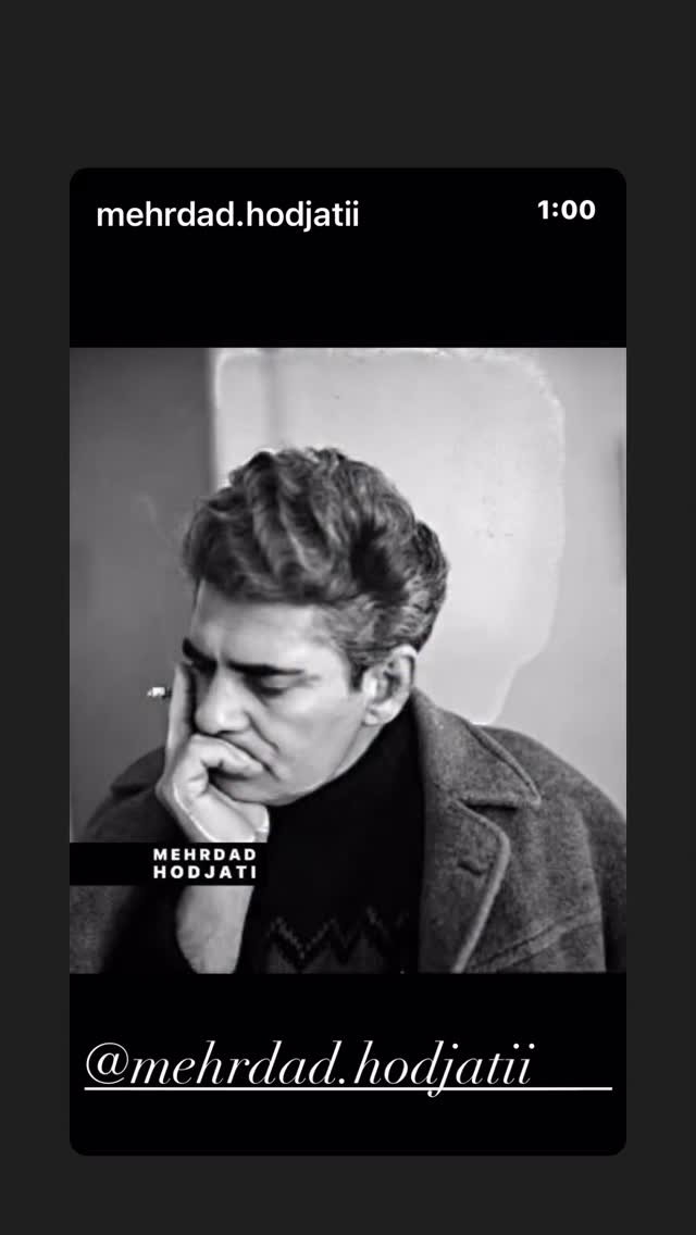  جدید ترین استوری اینستاگرام محمد عمرانی