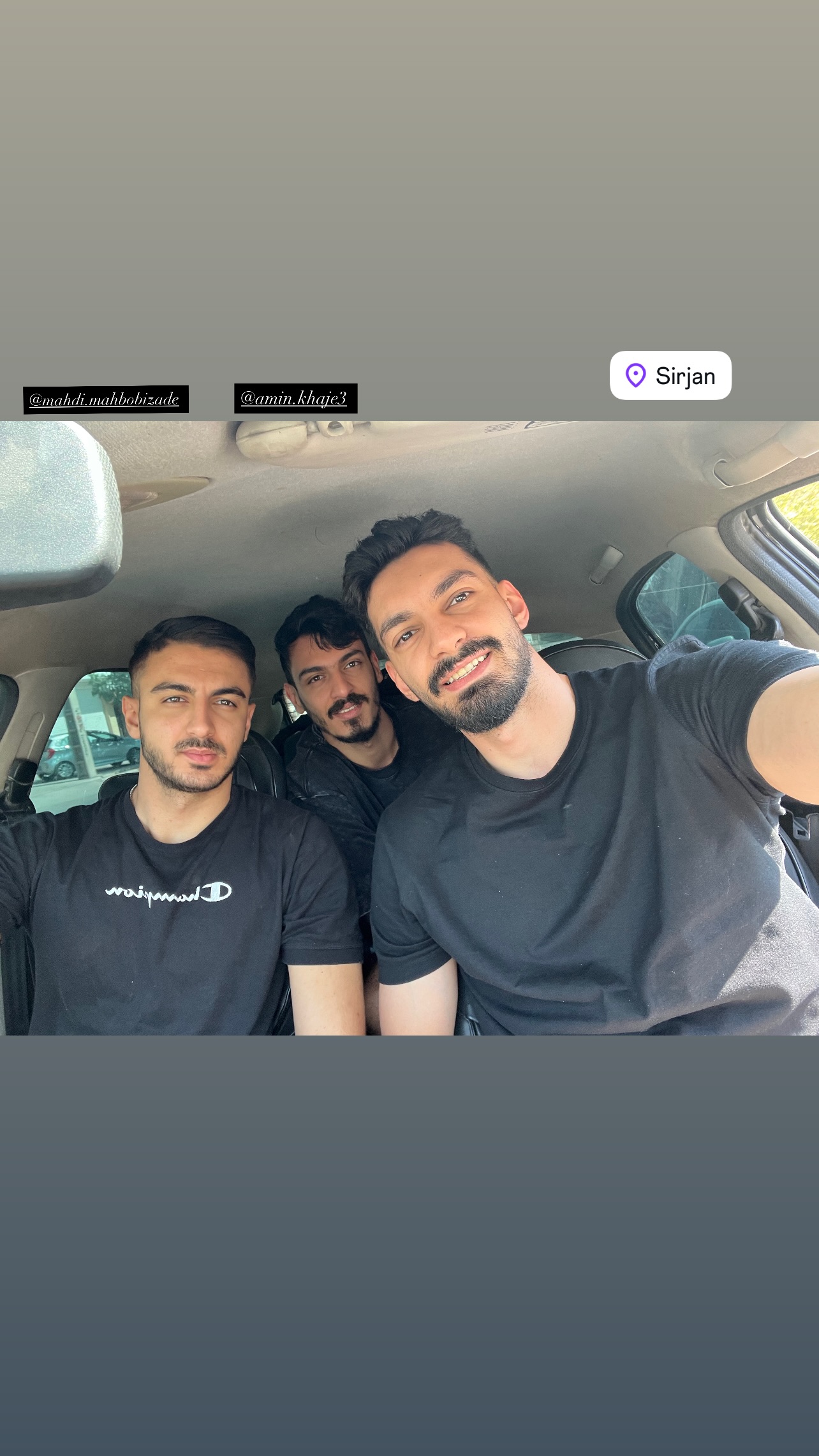  جدید ترین استوری اینستاگرام محمد ولی زاده
