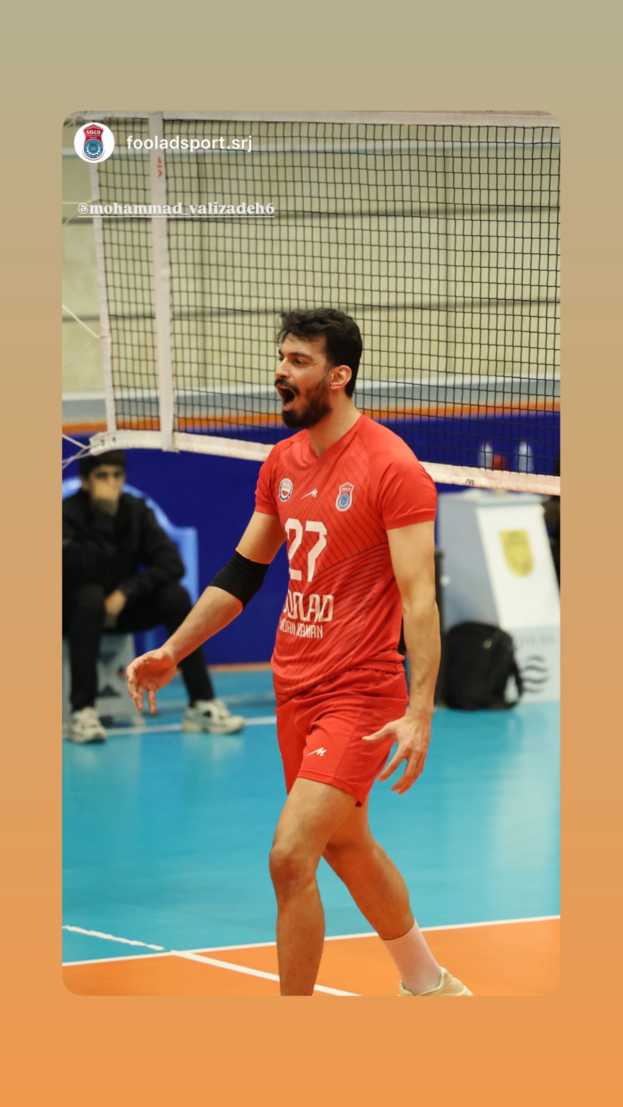  جدید ترین استوری اینستاگرام محمد ولی زاده