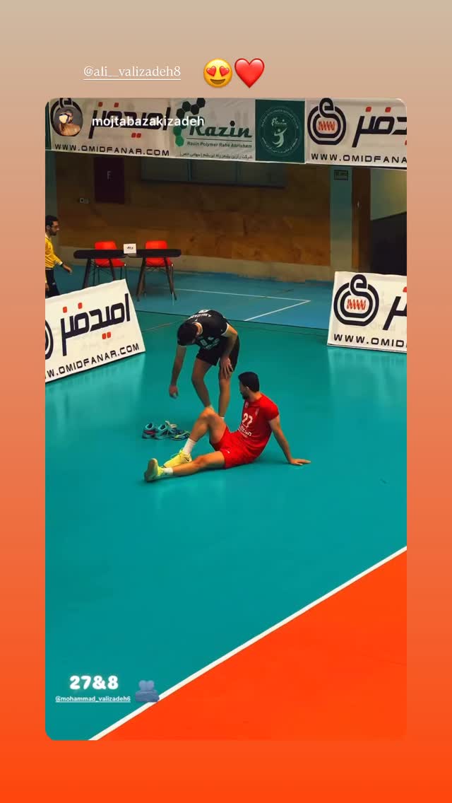  جدید ترین استوری اینستاگرام محمد ولی زاده