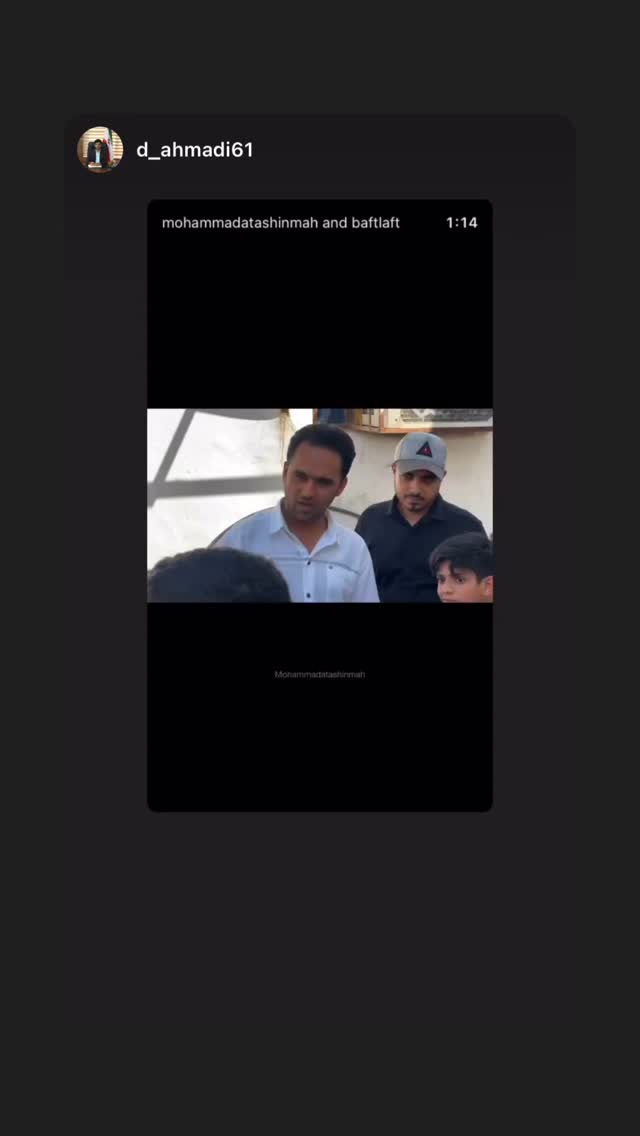  جدید ترین استوری اینستاگرام محمد آتشین ماه