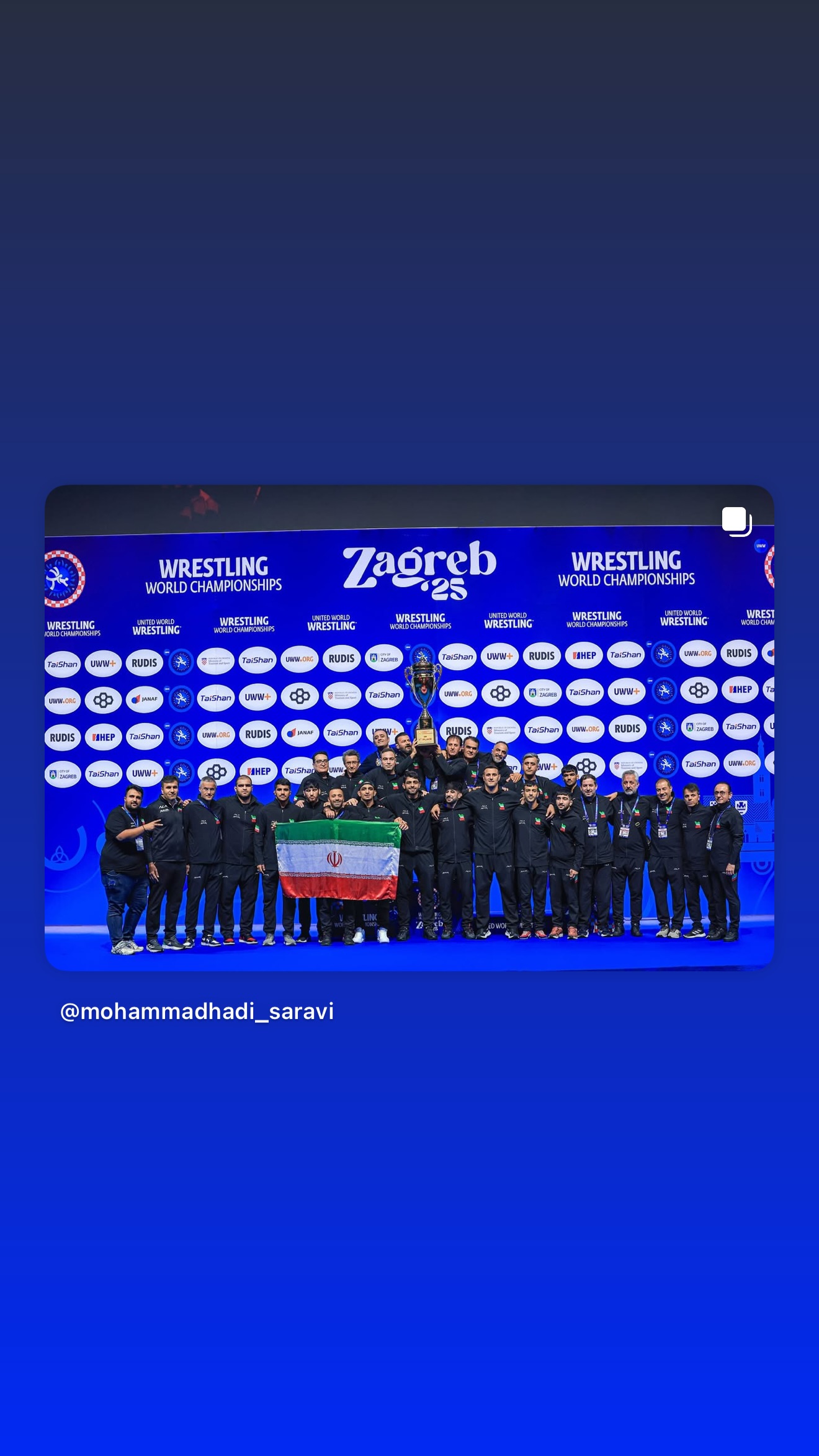  جدید ترین استوری اینستاگرام محمد هادی ساروی