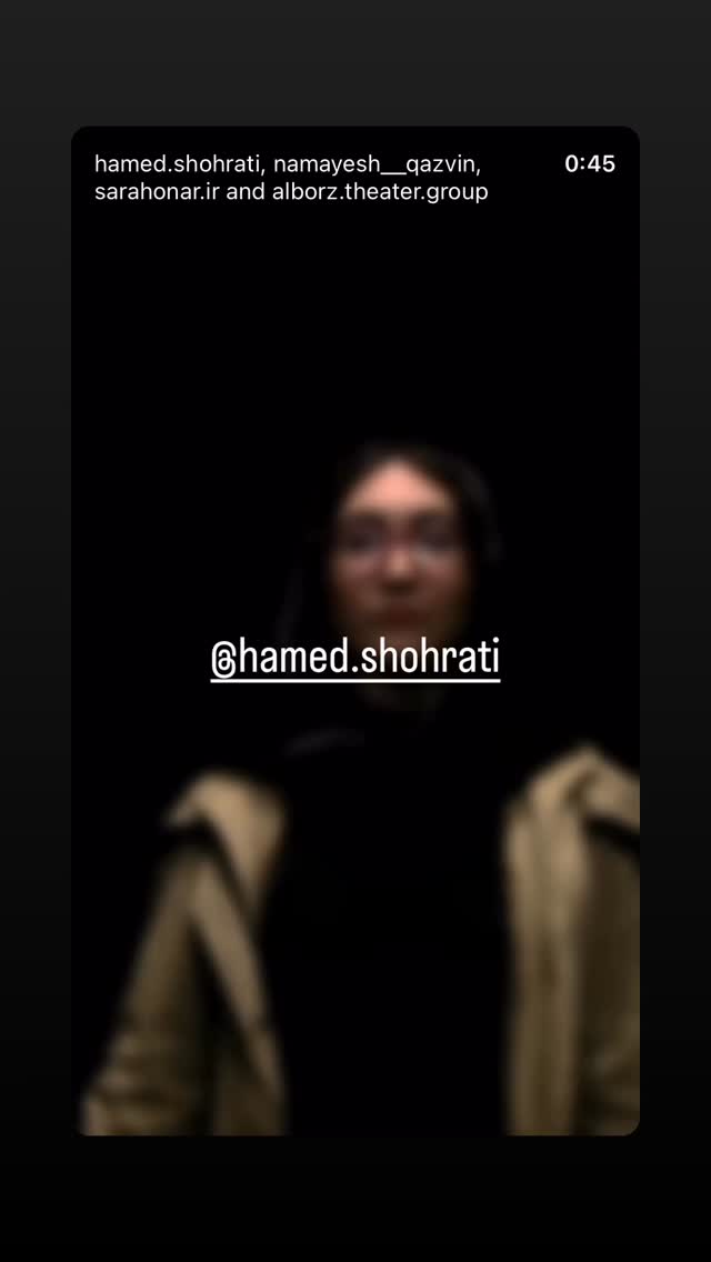  جدید ترین استوری اینستاگرام محمد حاجی زاده