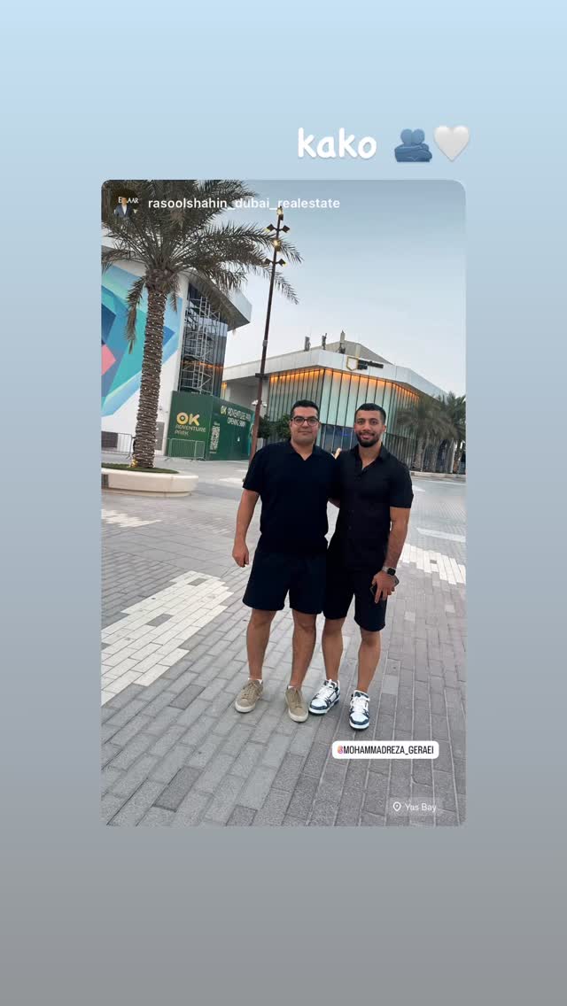  جدید ترین استوری اینستاگرام محمد رضا گرایی