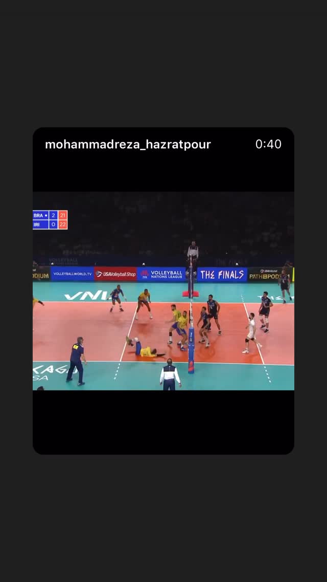  جدید ترین استوری اینستاگرام محمدرضا حضرت پور