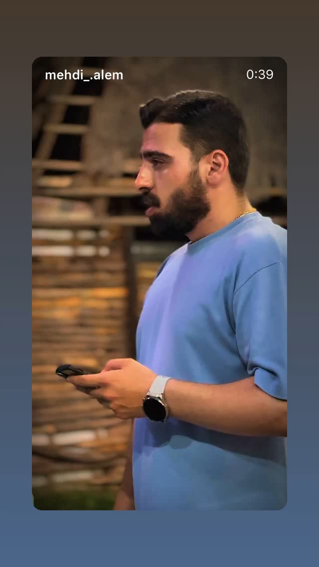  جدید ترین استوری اینستاگرام مرتضي عالم