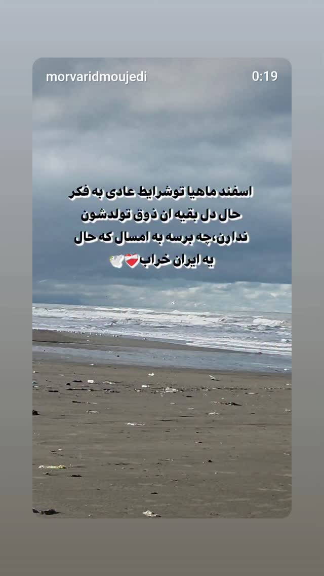  جدید ترین استوری اینستاگرام مروارید موجدی