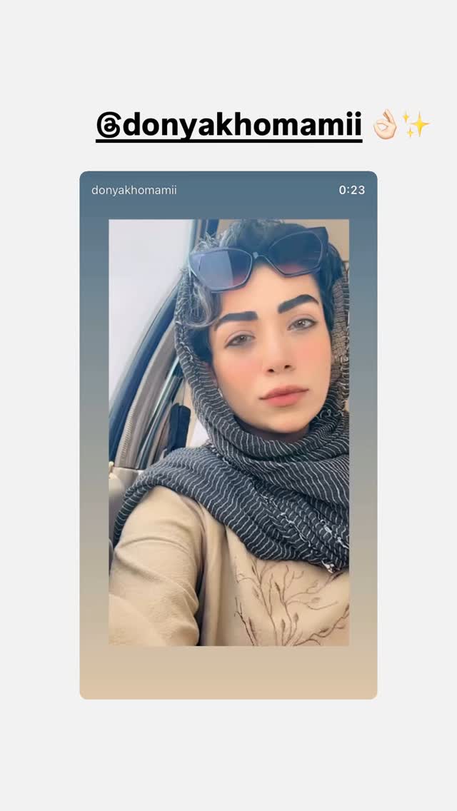 جدید ترین استوری اینستاگرام مژده لواسانی