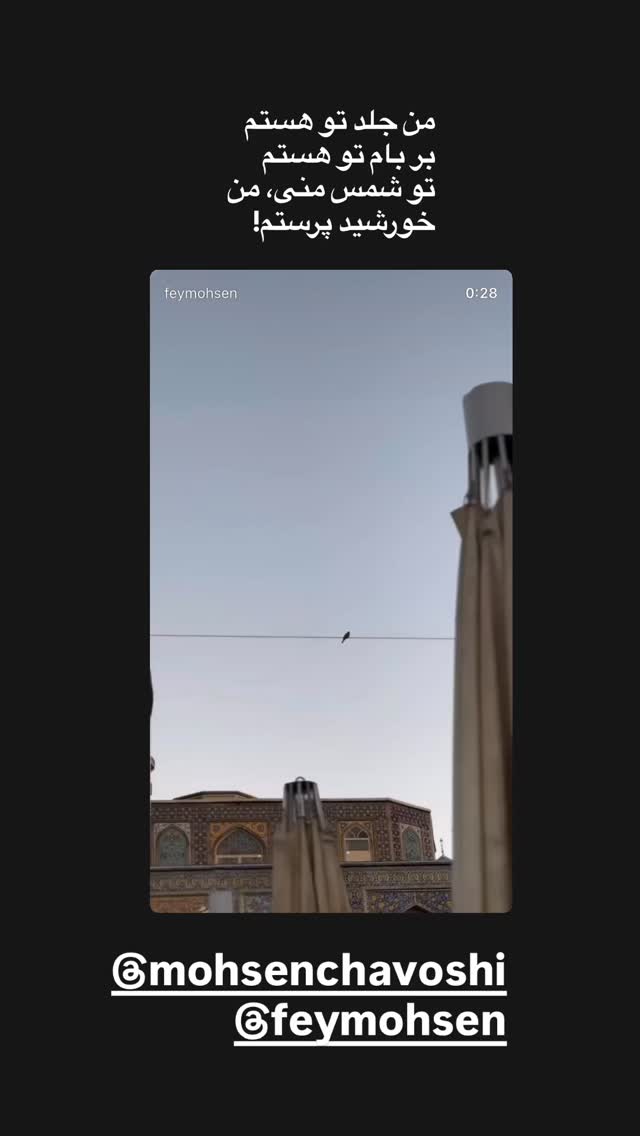  جدید ترین استوری اینستاگرام مژده لواسانی