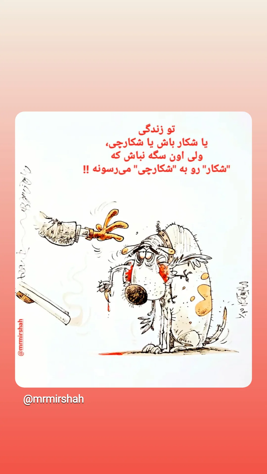  جدید ترین استوری اینستاگرام محمد رضا میرشاه ولد