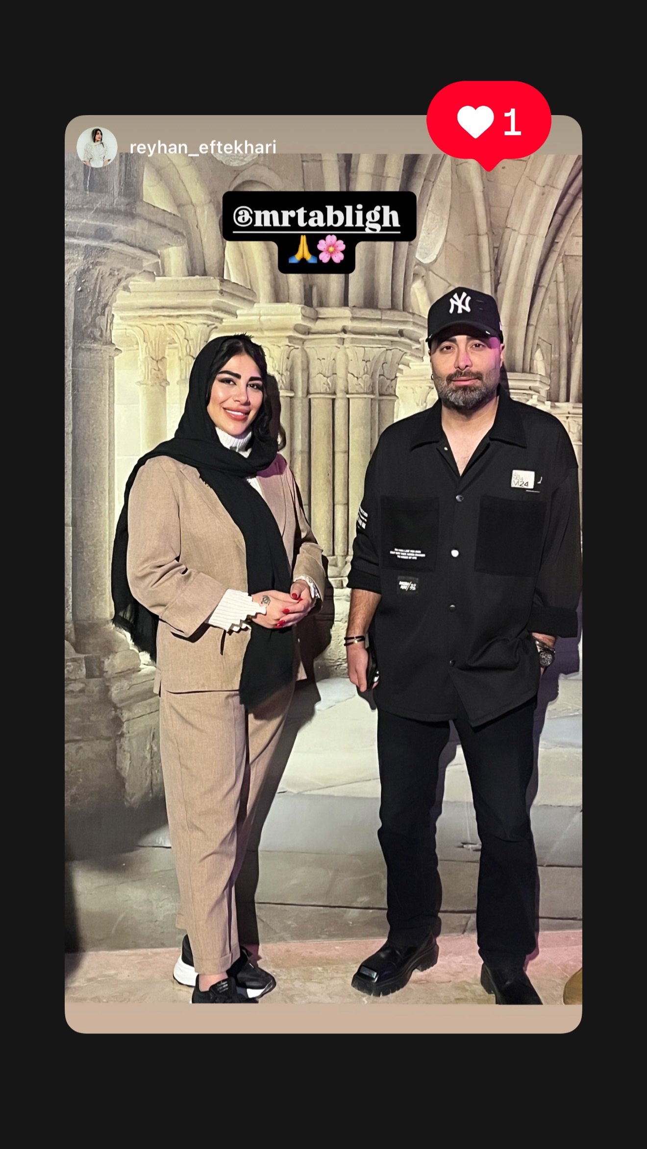  جدید ترین استوری اینستاگرام نوید سپیدنام