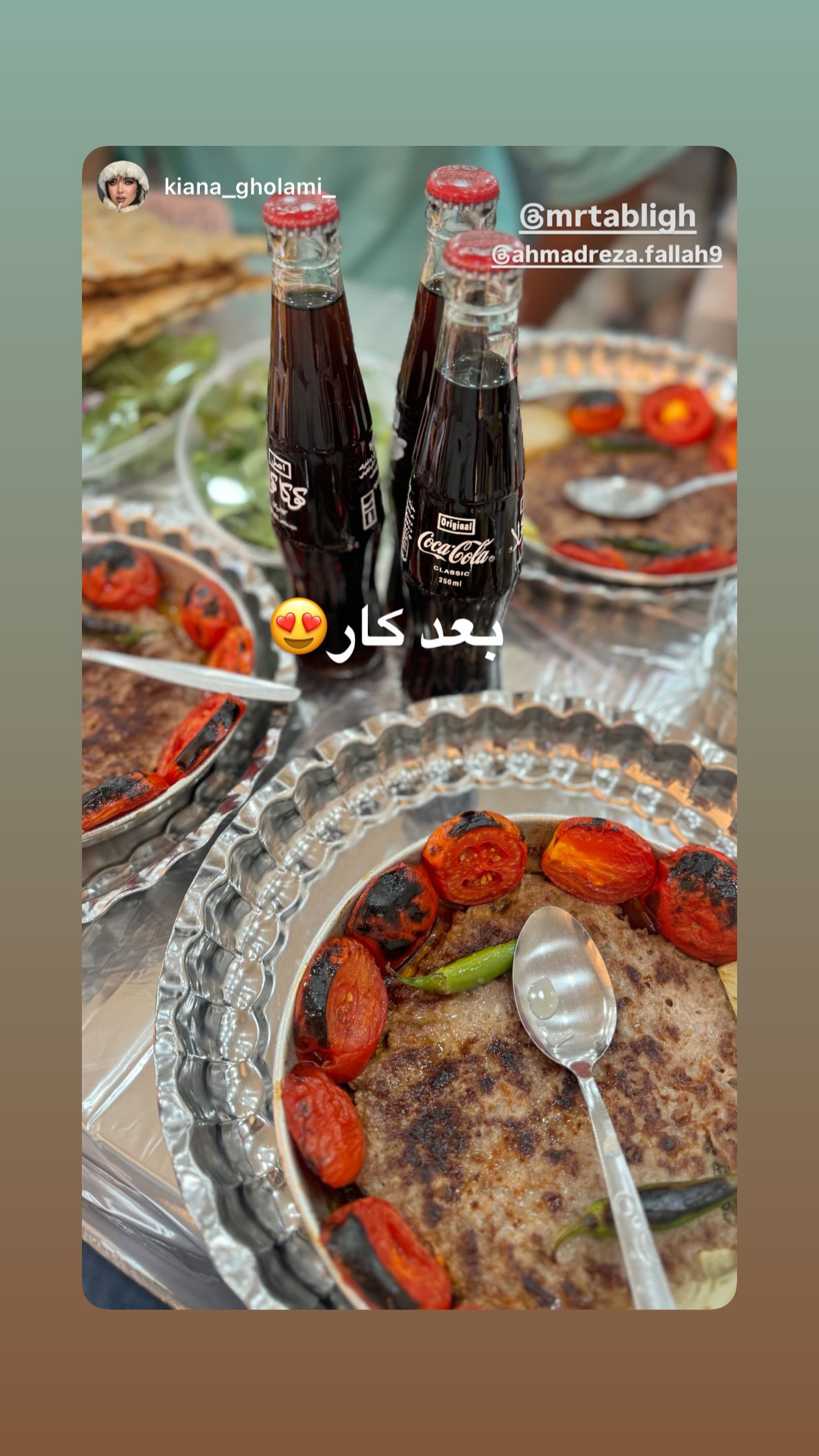  جدید ترین استوری اینستاگرام نوید سپیدنام