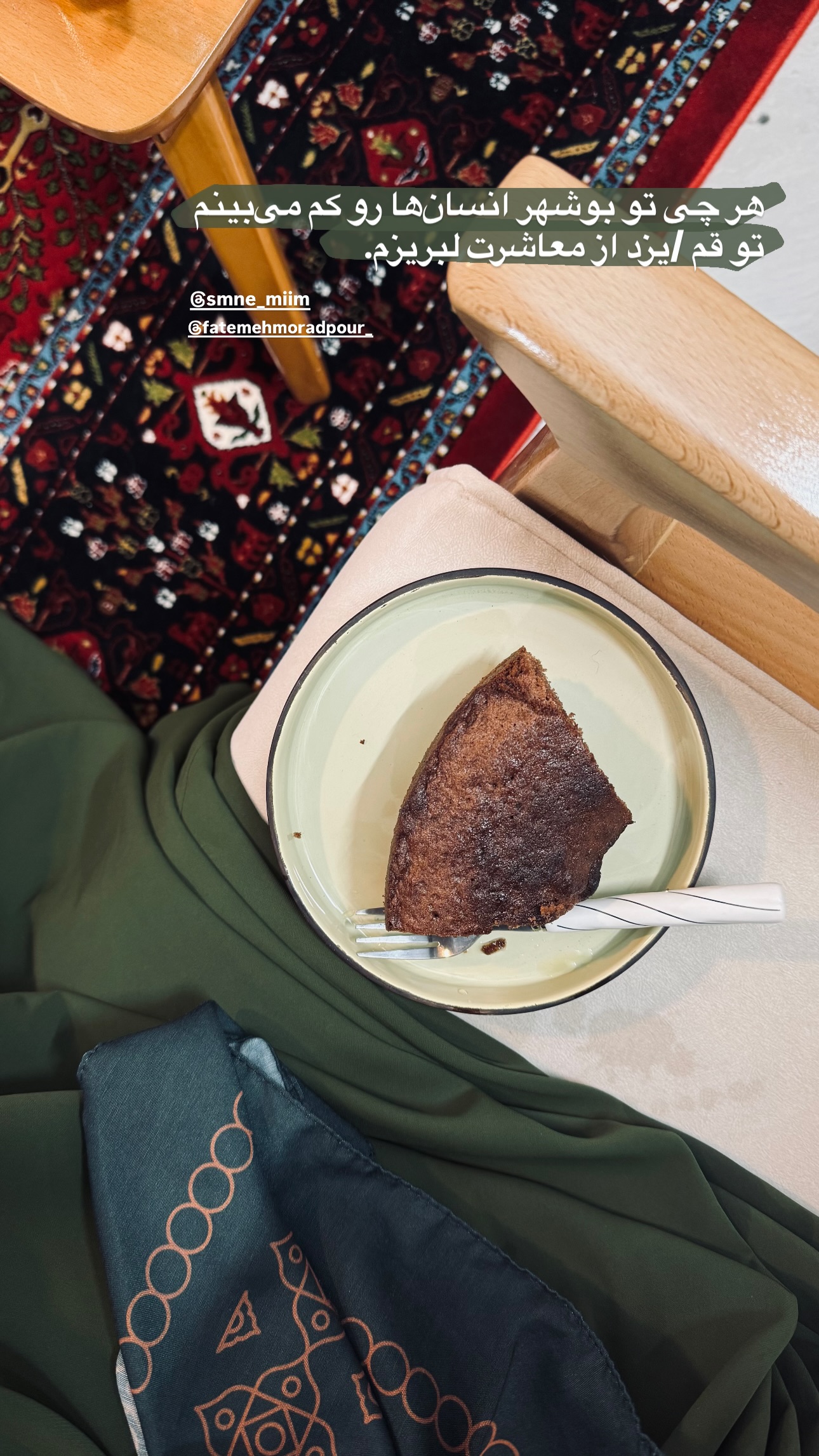  جدید ترین استوری اینستاگرام نيره سادات ميرخليلى