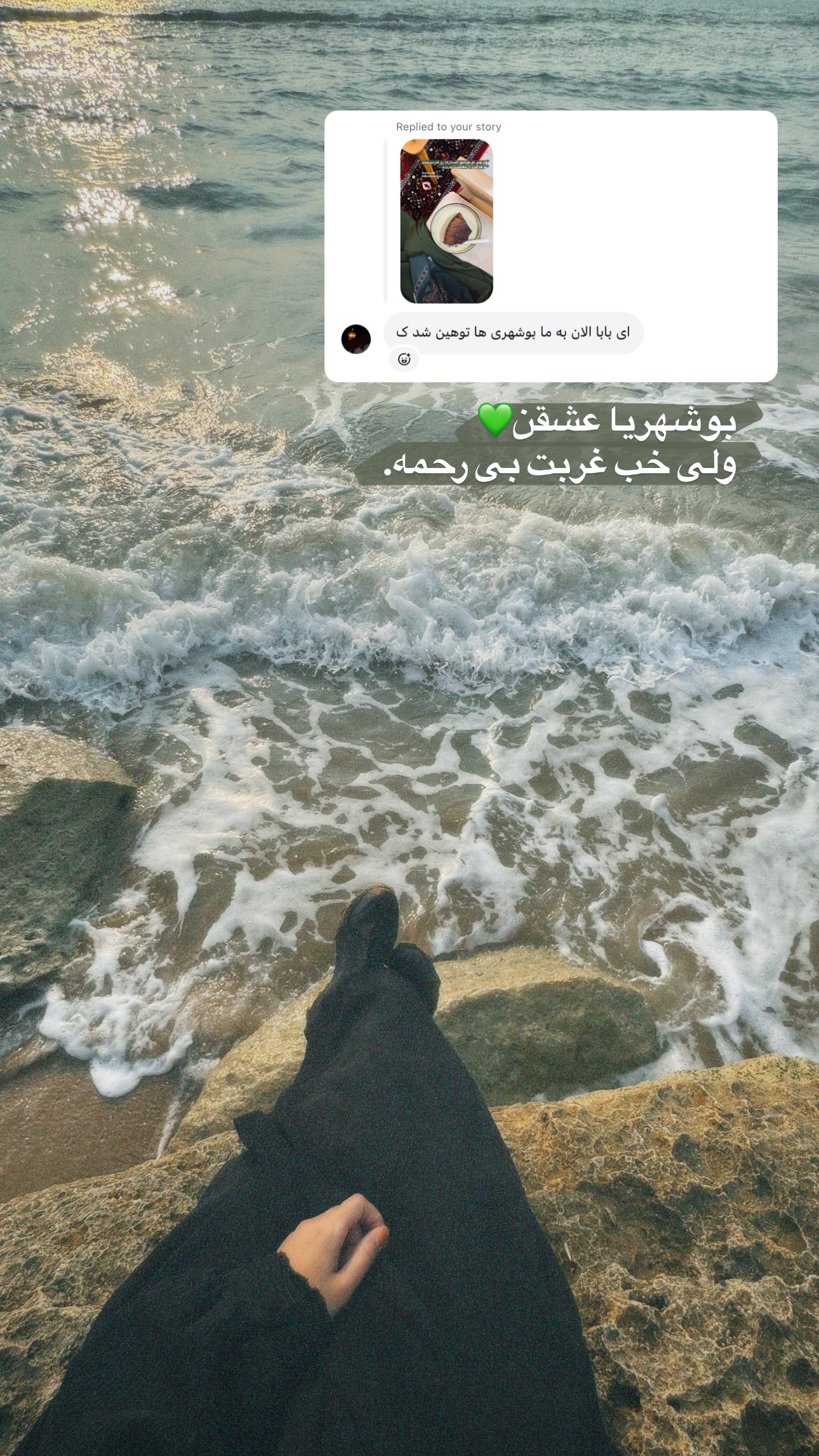  جدید ترین استوری اینستاگرام نيره سادات ميرخليلى