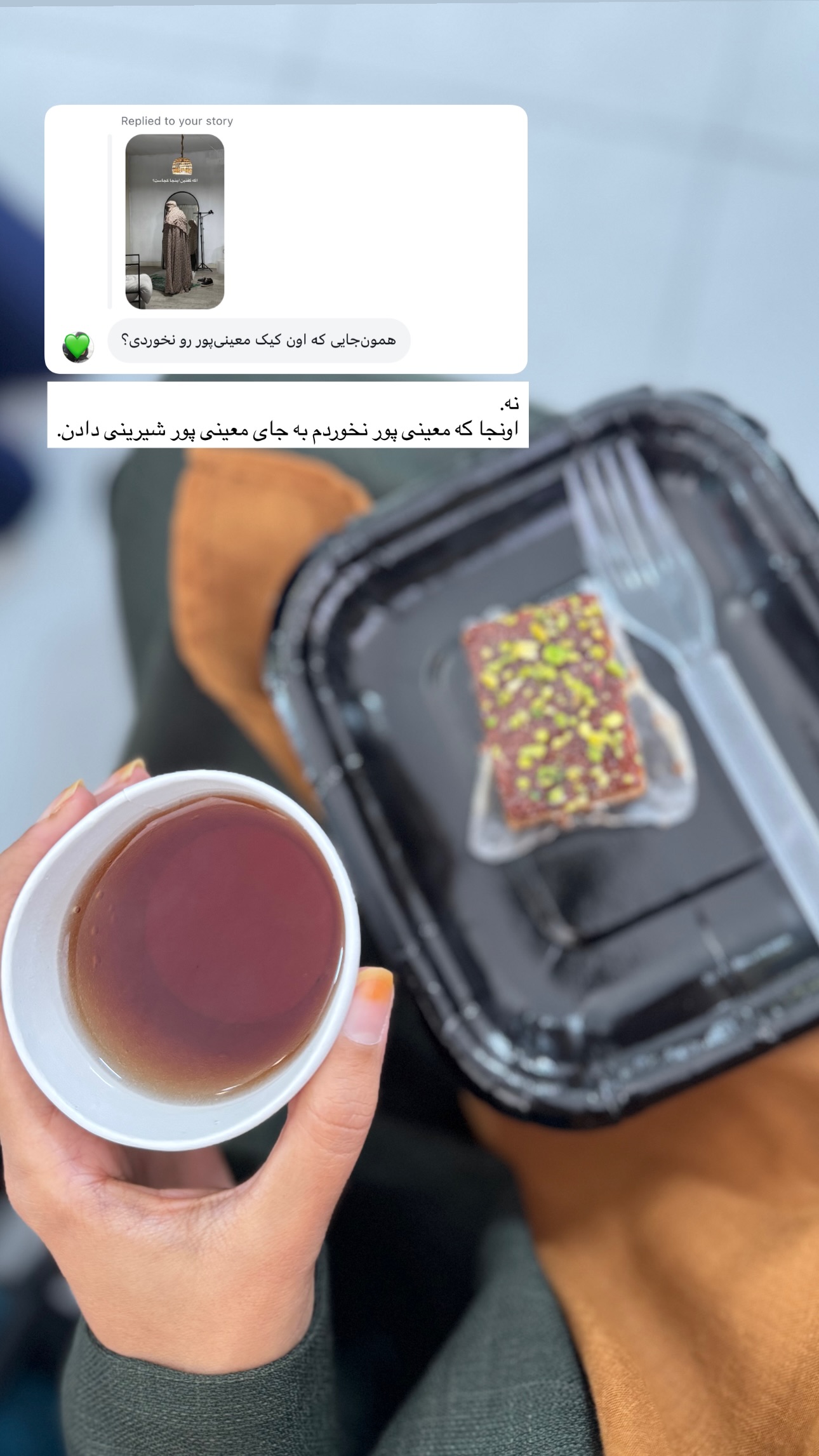  جدید ترین استوری اینستاگرام نيره سادات ميرخليلى