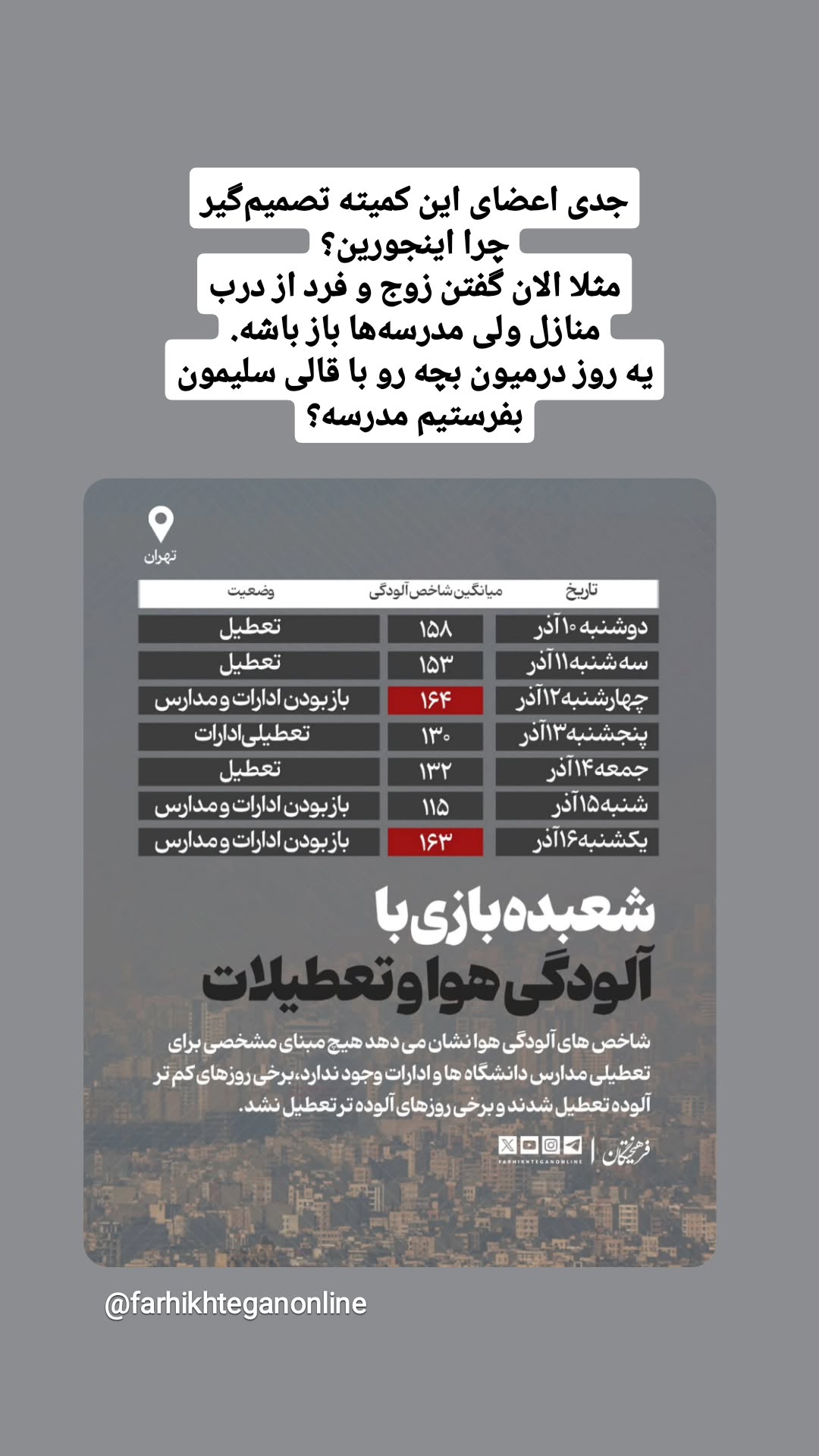  جدید ترین استوری اینستاگرام نعیمه موحد