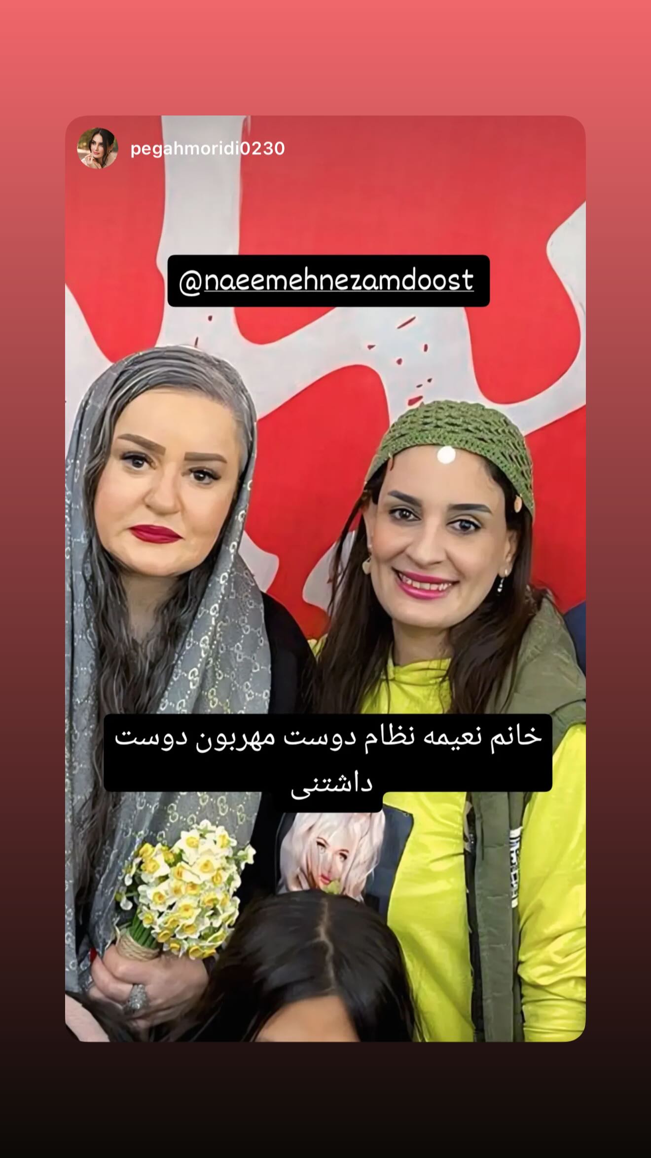  جدید ترین استوری اینستاگرام نعیمه نظام دوست
