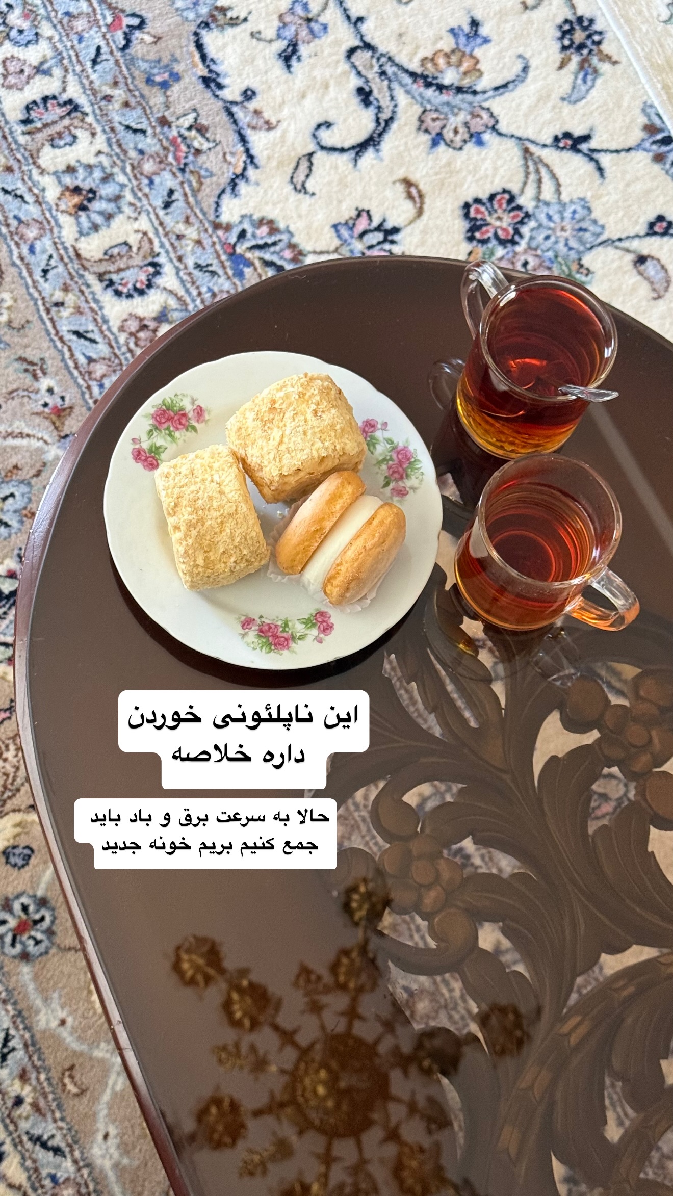  جدید ترین استوری اینستاگرام نفیسه عابدی