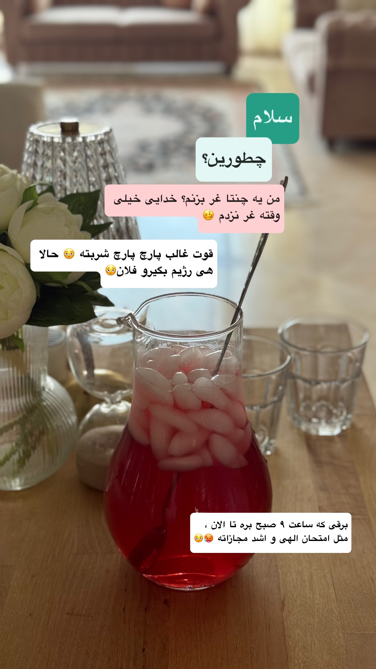  جدید ترین استوری اینستاگرام نفیسه عابدی