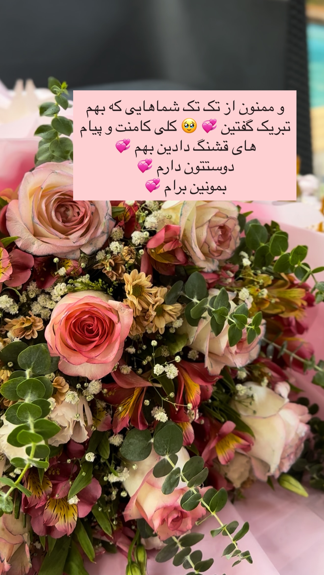  جدید ترین استوری اینستاگرام نفیسه عابدی