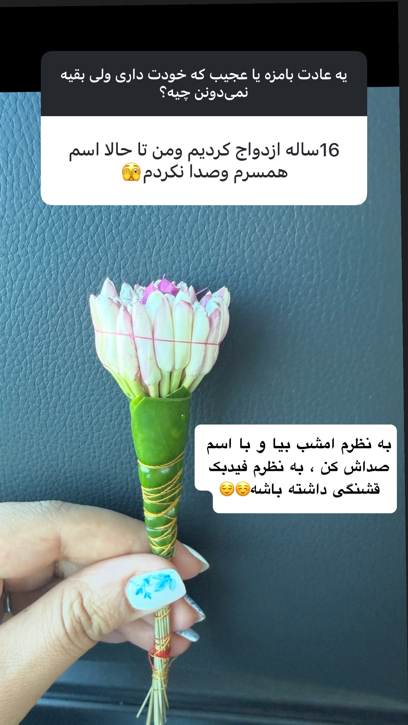  جدید ترین استوری اینستاگرام نفیسه عابدی