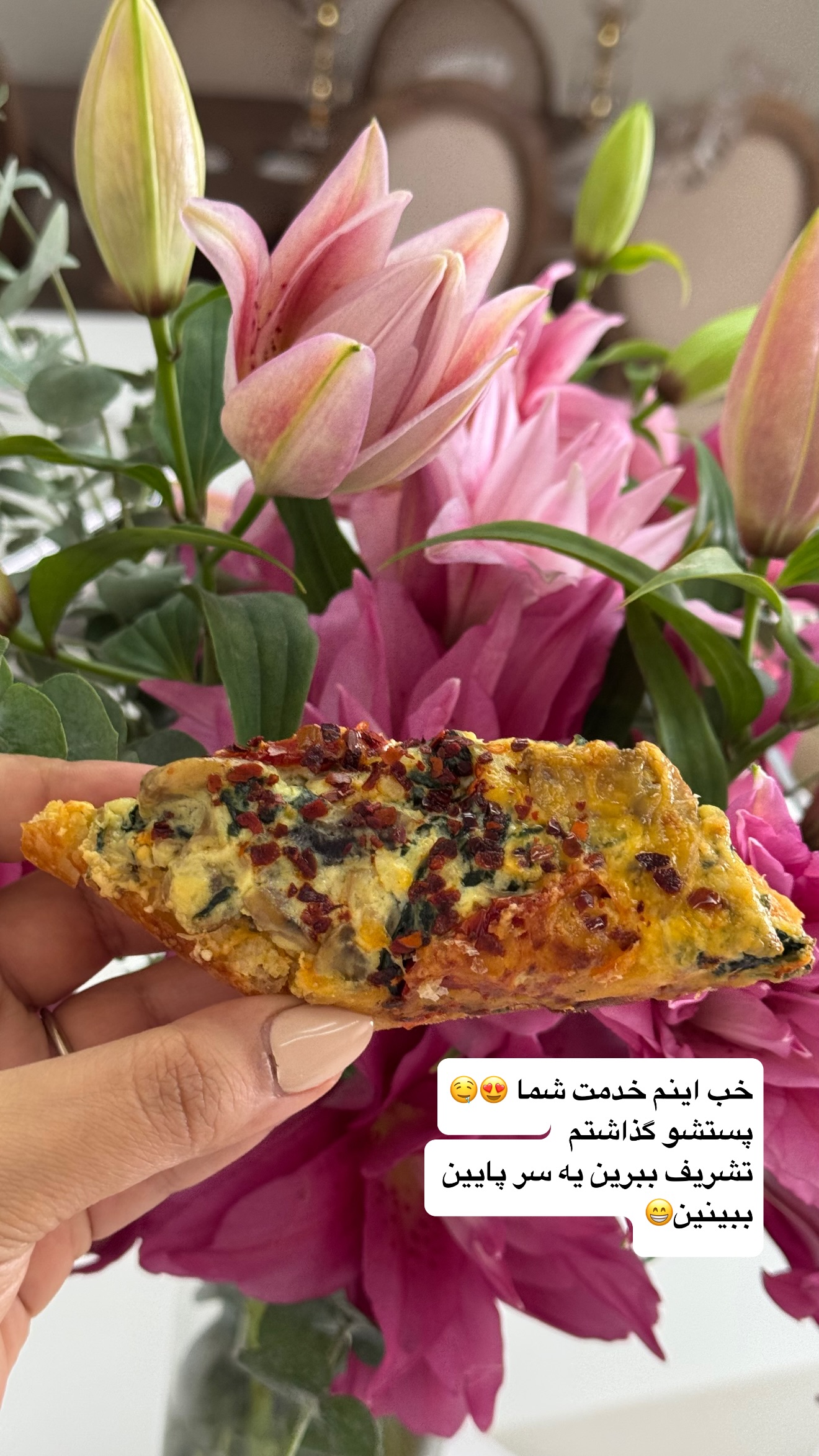  جدید ترین استوری اینستاگرام نفیسه عابدی