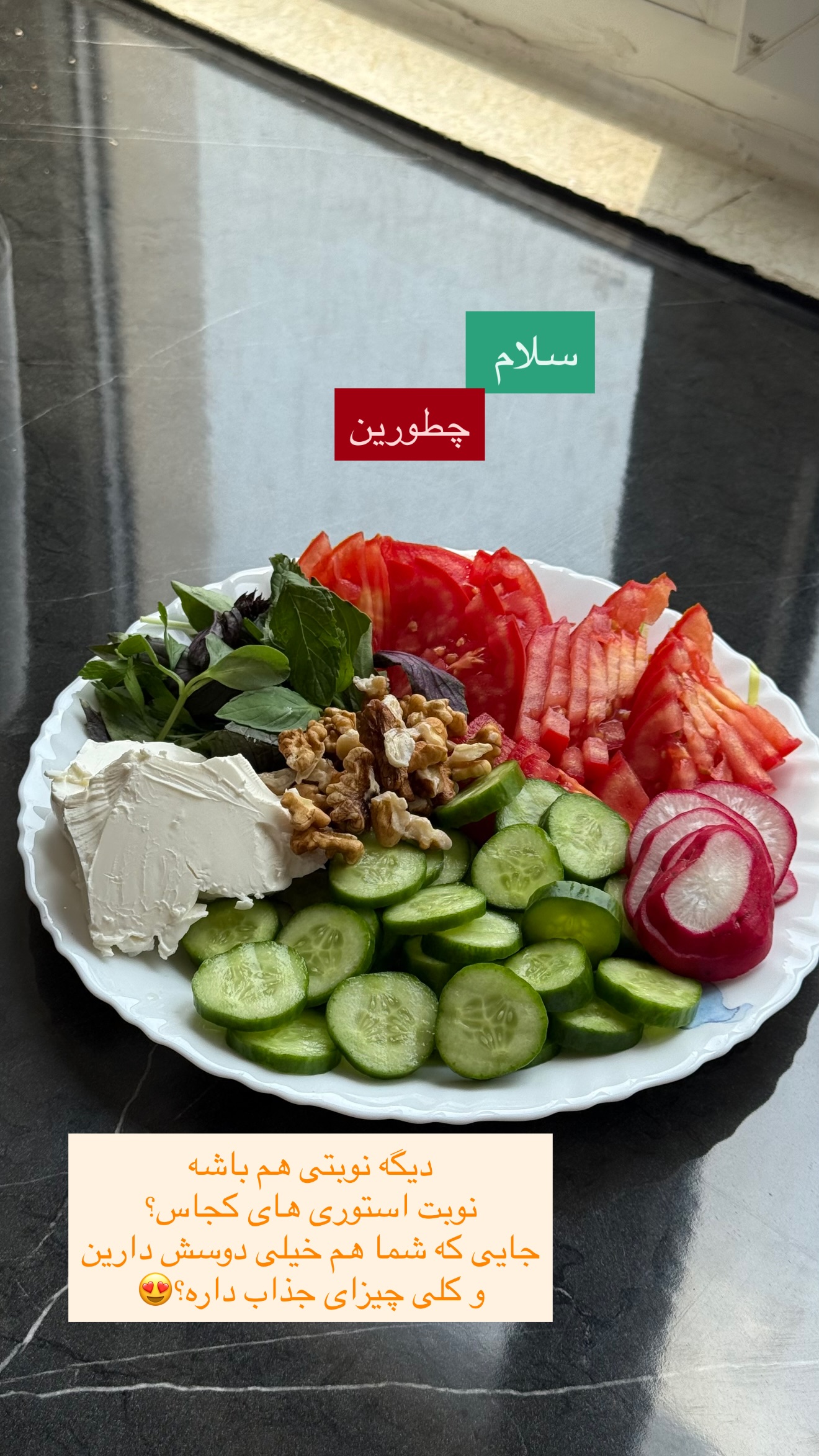  جدید ترین استوری اینستاگرام نفیسه عابدی